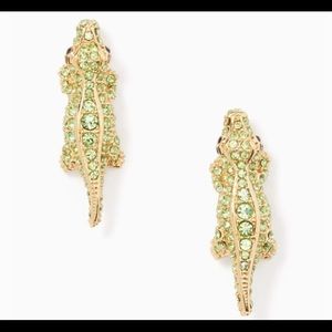 Kate Spade Swamped Pave Alligator Studs